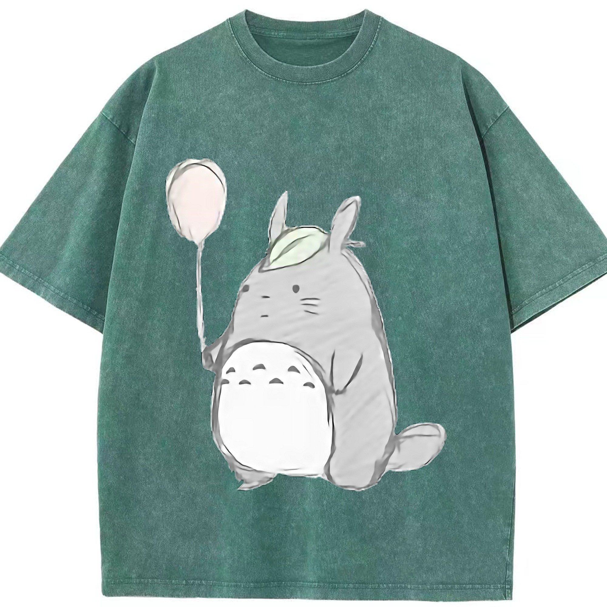 （画像用） となりのトトロ 草壁メイ 草壁サツキ My Neighbor Totoro Satsuki Kusakabe Mei Kusakabe 綿100% ヴィンテージ風 半袖Tシャツ（フロントプリント）